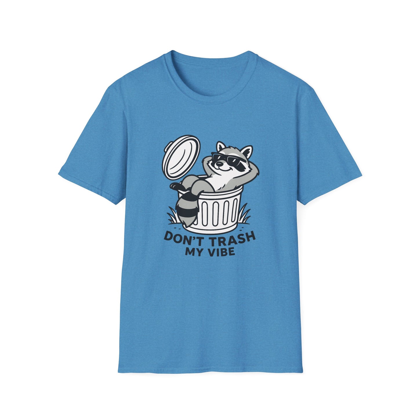 Racoon T-Shirt - 'Don't Trash My Vibe' Softstyle Tee