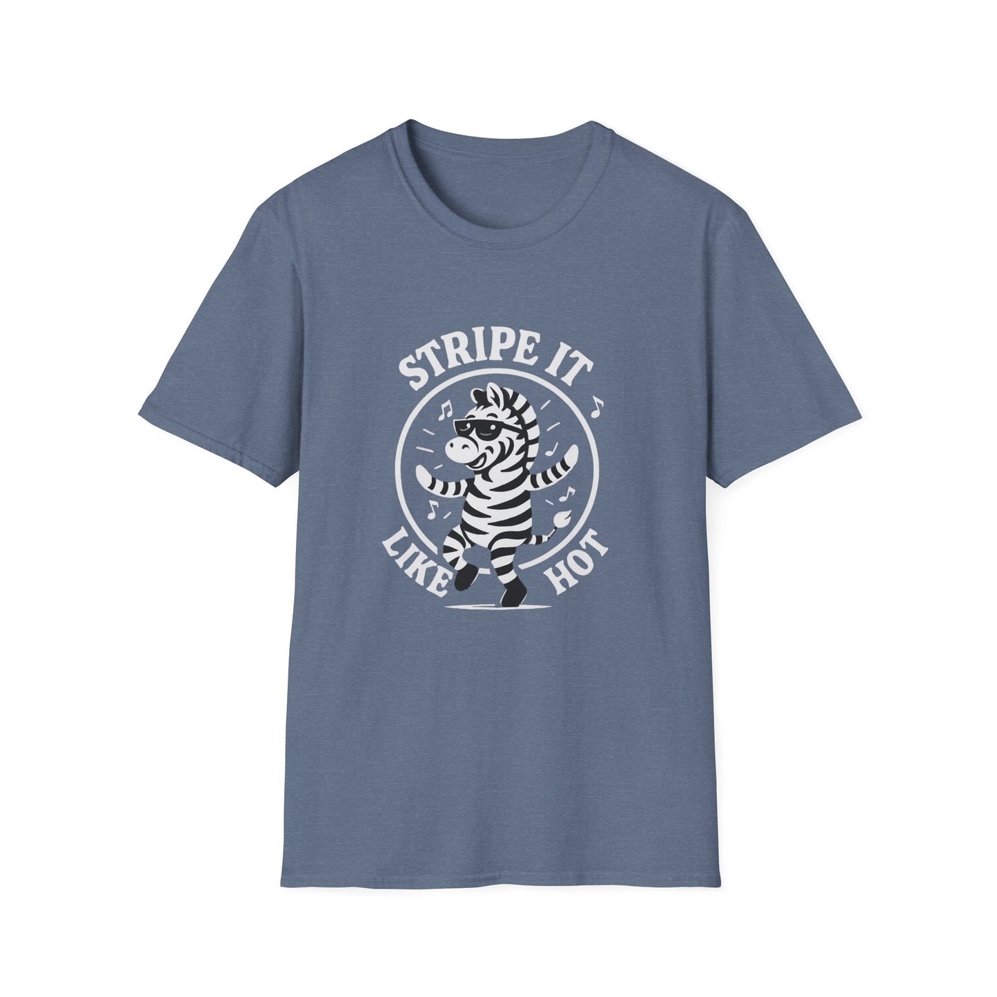 Zebra T-Shirt - 'Stripe It Like Hot' Softstyle Tee