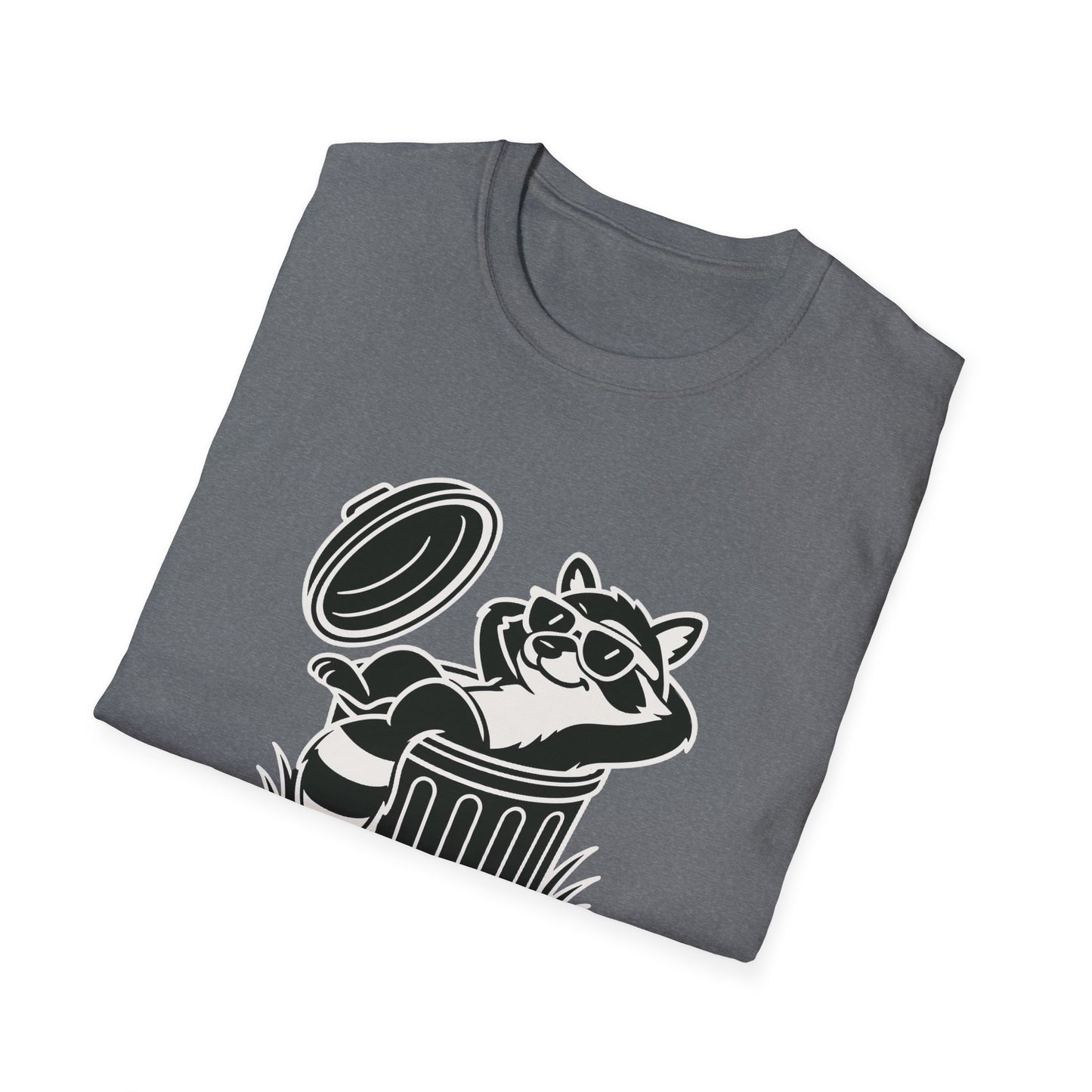 Racoon T-Shirt - 'Don't Trash My Vibe' Softstyle Tee