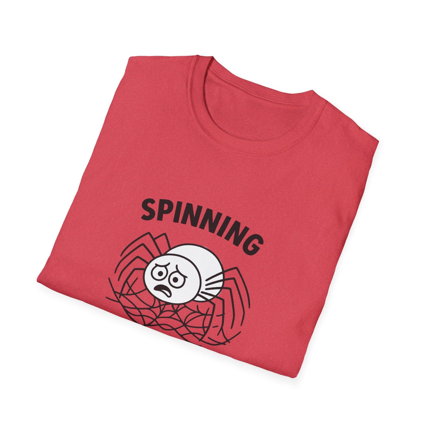 Spider T-Shirt - 'Spinning Out of Control' Softstyle Tee