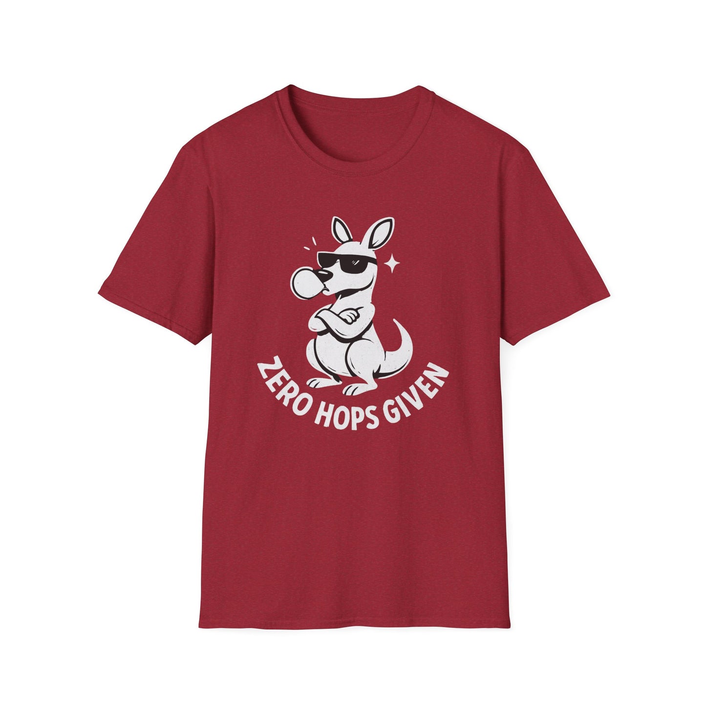 Kangaroo T-shirt - 'Zero Hops Given Tee' Softstyle Tee