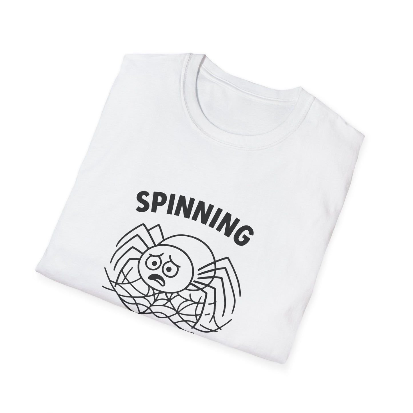 Spider T-Shirt - 'Spinning Out of Control' Softstyle Tee