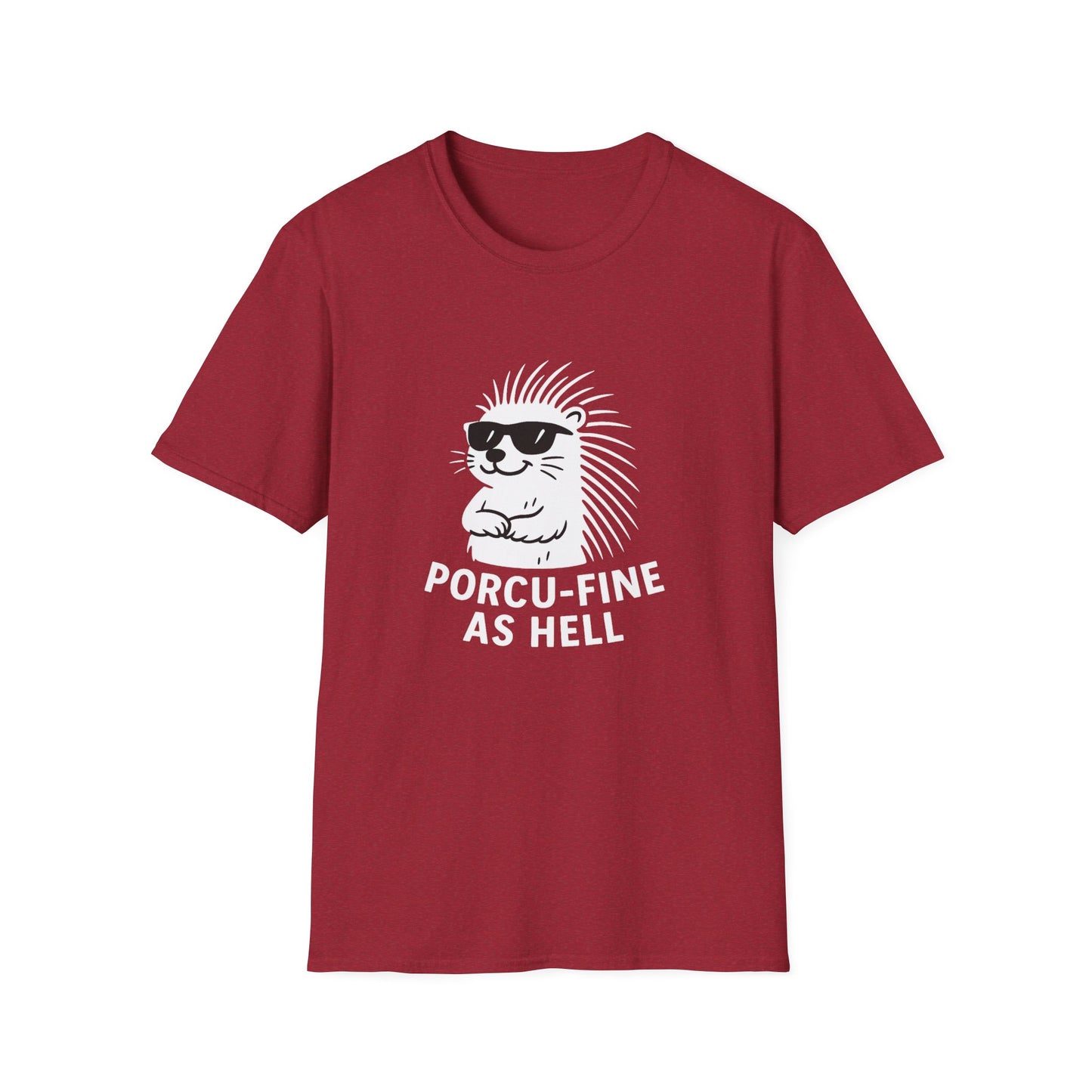 Porcupine T-Shirt - 'Porcu-Fine' Softstyle Tee