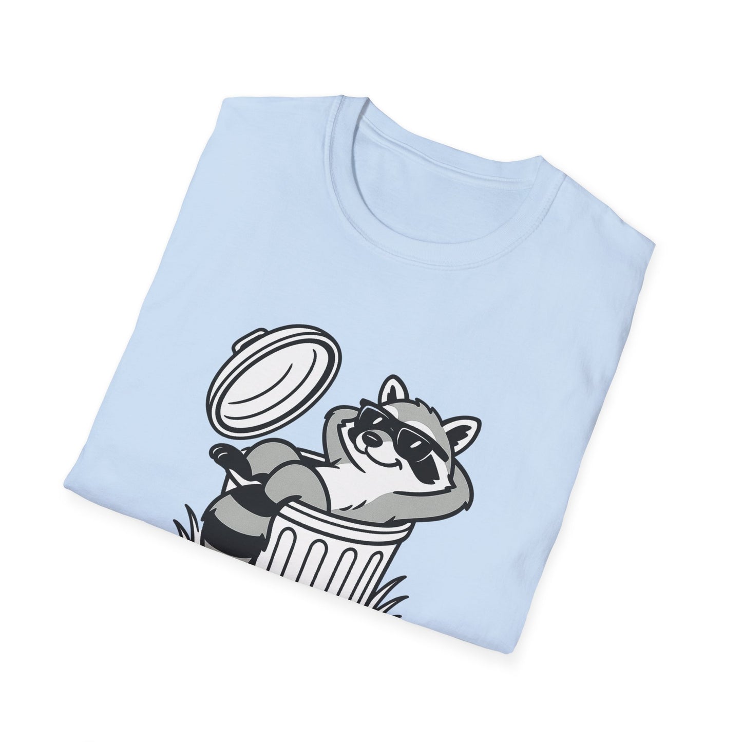 Racoon T-Shirt - 'Don't Trash My Vibe' Softstyle Tee
