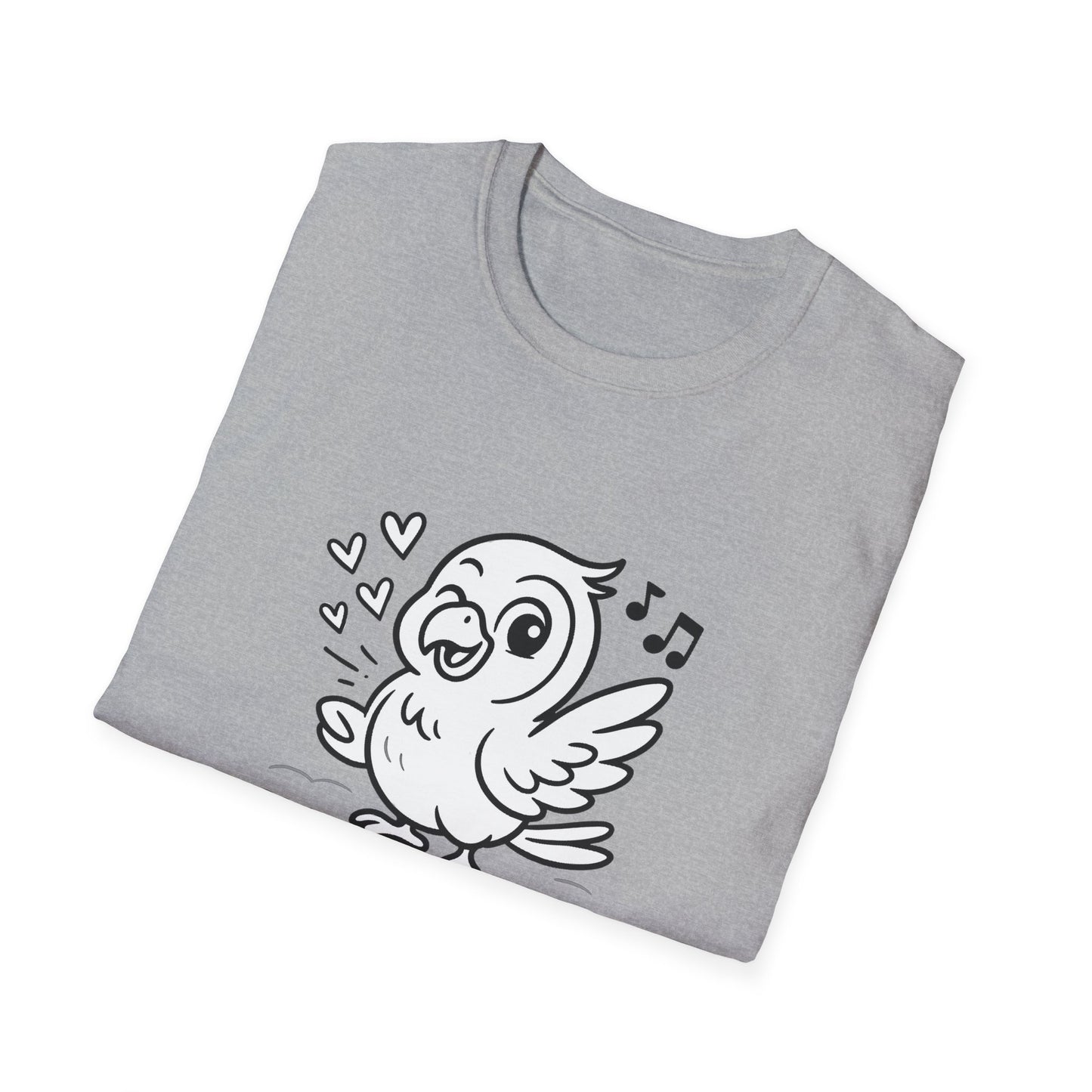 Bird T-Shirt - 'Talk Biiirdy To Me' Softstyle Tee