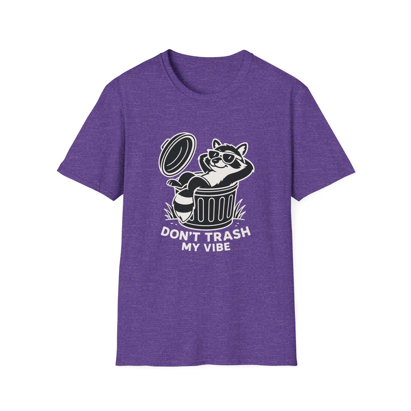 Racoon T-Shirt - 'Don't Trash My Vibe' Softstyle Tee