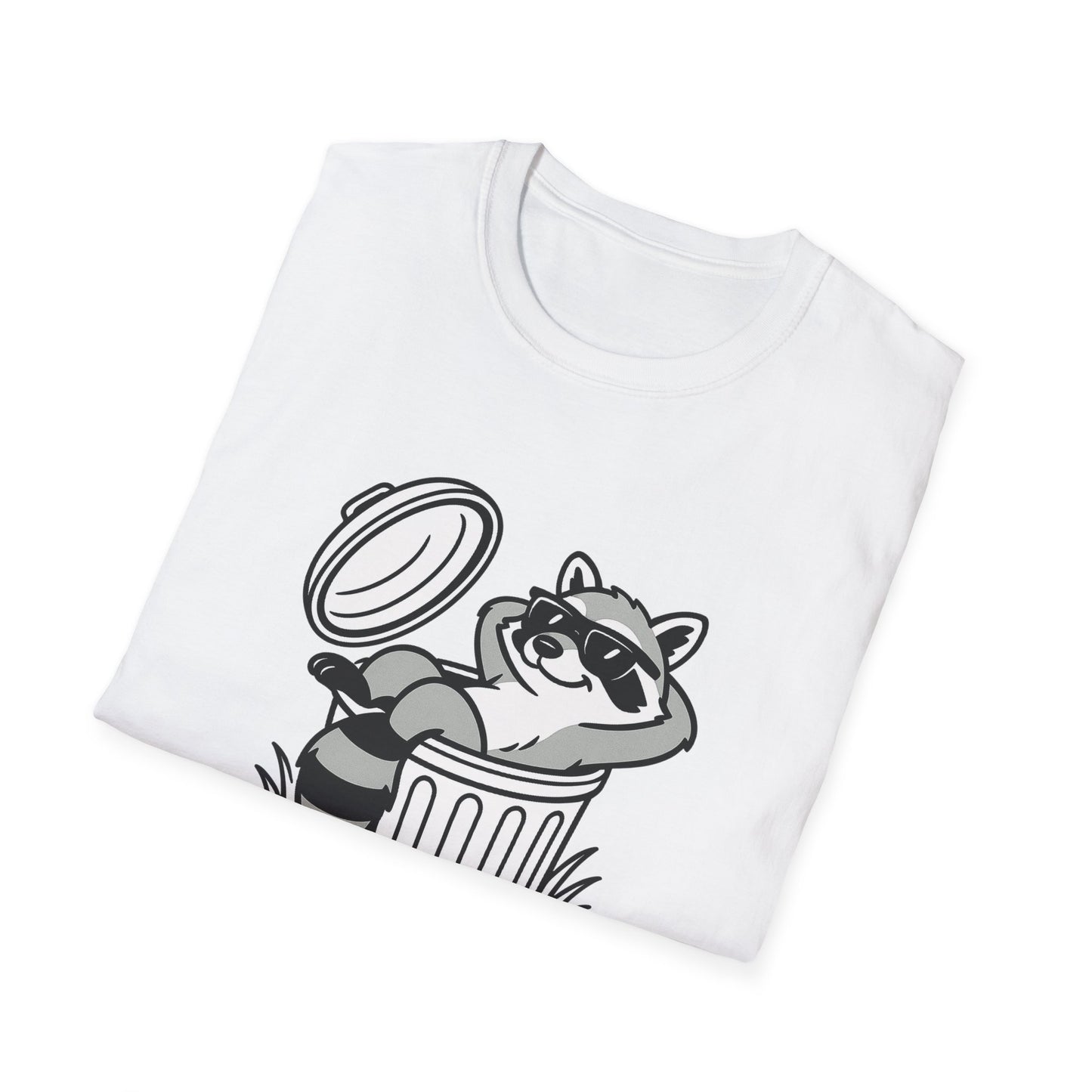 Racoon T-Shirt - 'Don't Trash My Vibe' Softstyle Tee