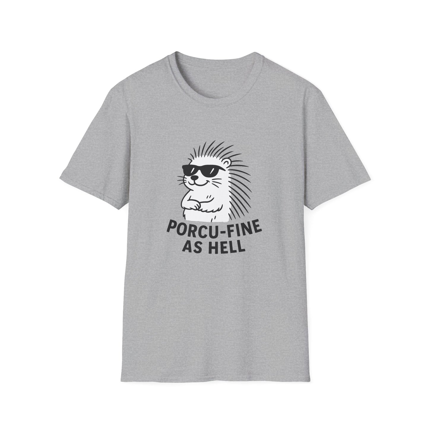 Porcupine T-Shirt - 'Porcu-Fine' Softstyle Tee