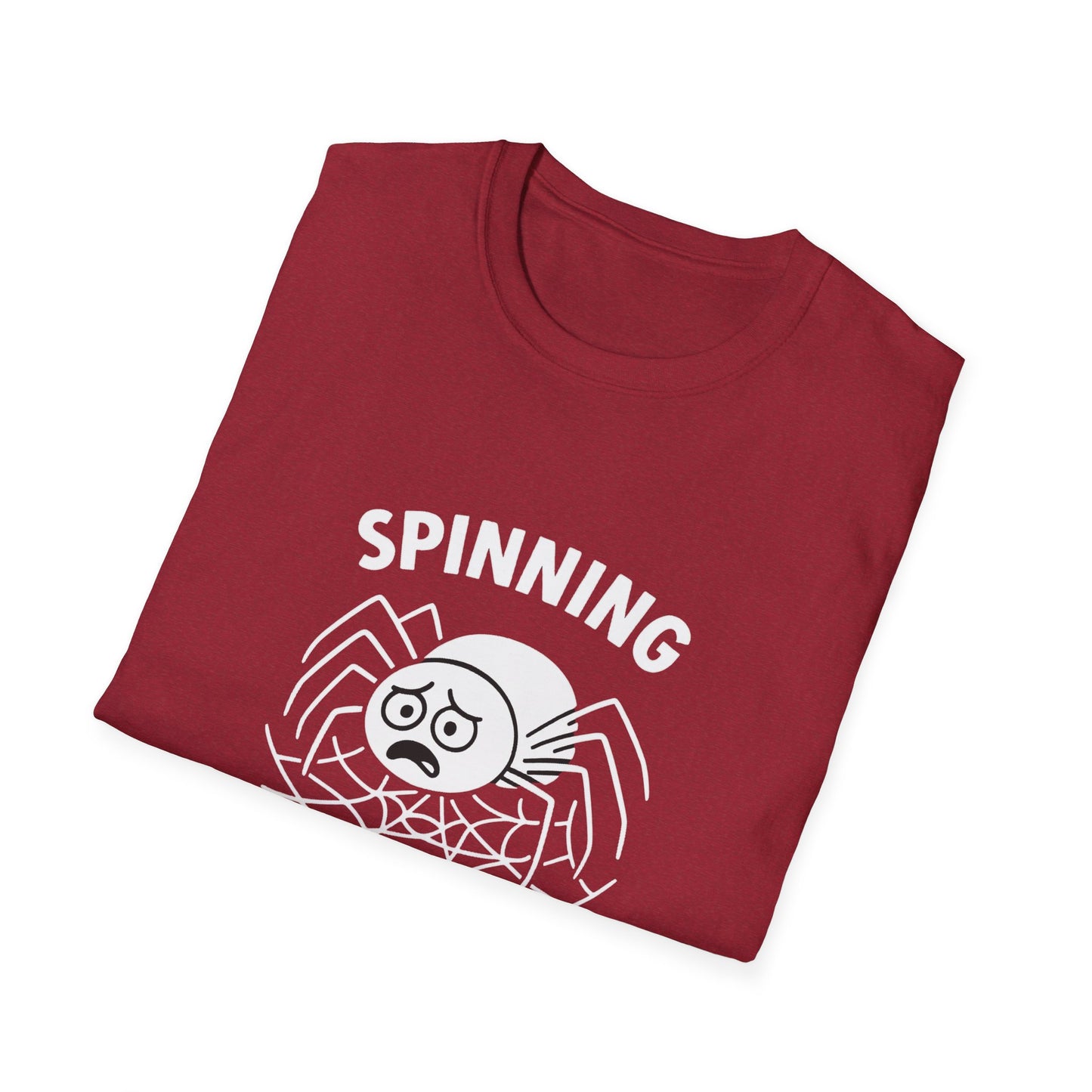 Spider T-Shirt - 'Spinning Out of Control' Softstyle Tee