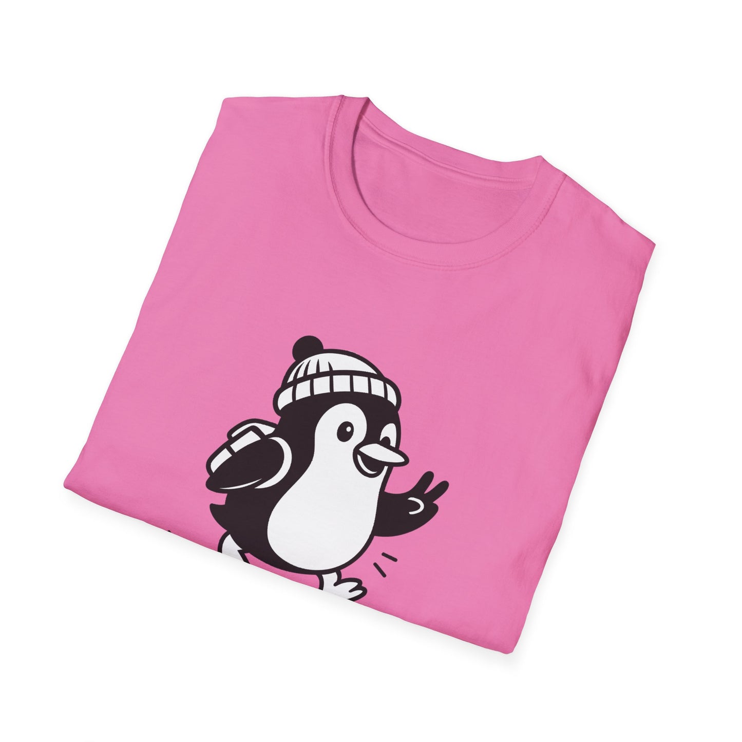 Penguin T-Shirt - 'Just Wingin' It' Softstyle Tee