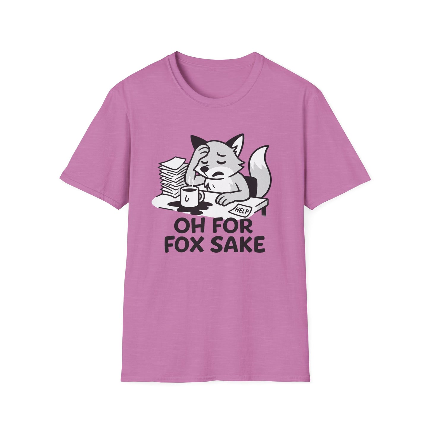 Fox T-Shirt - 'Oh For Fox Sake' Softstyle Tee