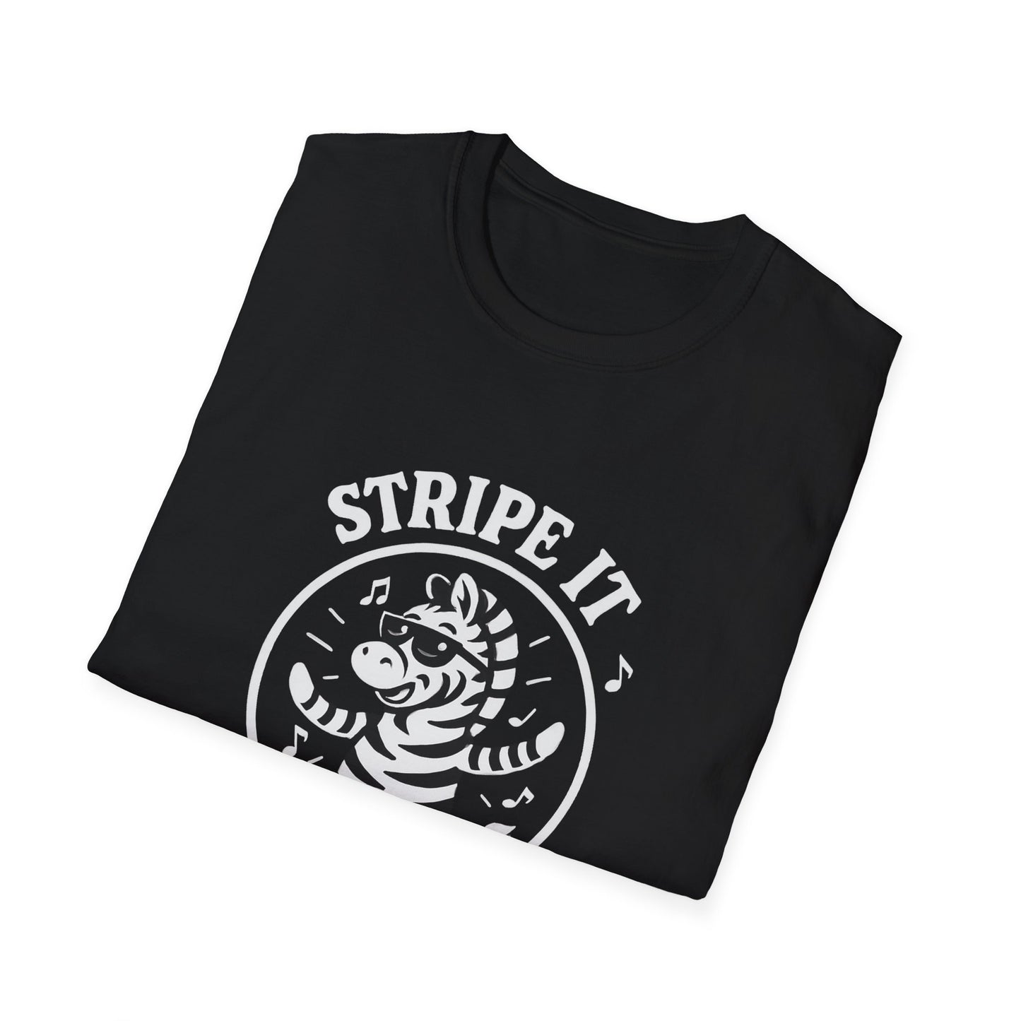 Zebra T-Shirt - 'Stripe It Like Hot' Softstyle Tee