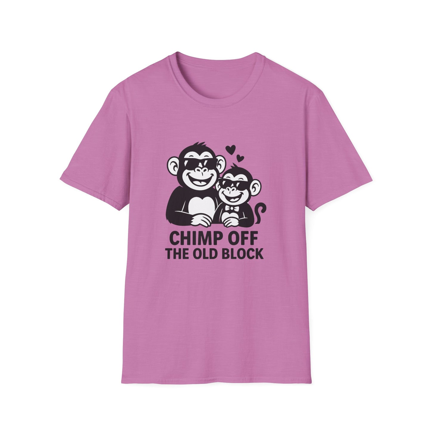 Monkey T-Shirt - 'Chimp Off the Old Block' Softstyle Tee