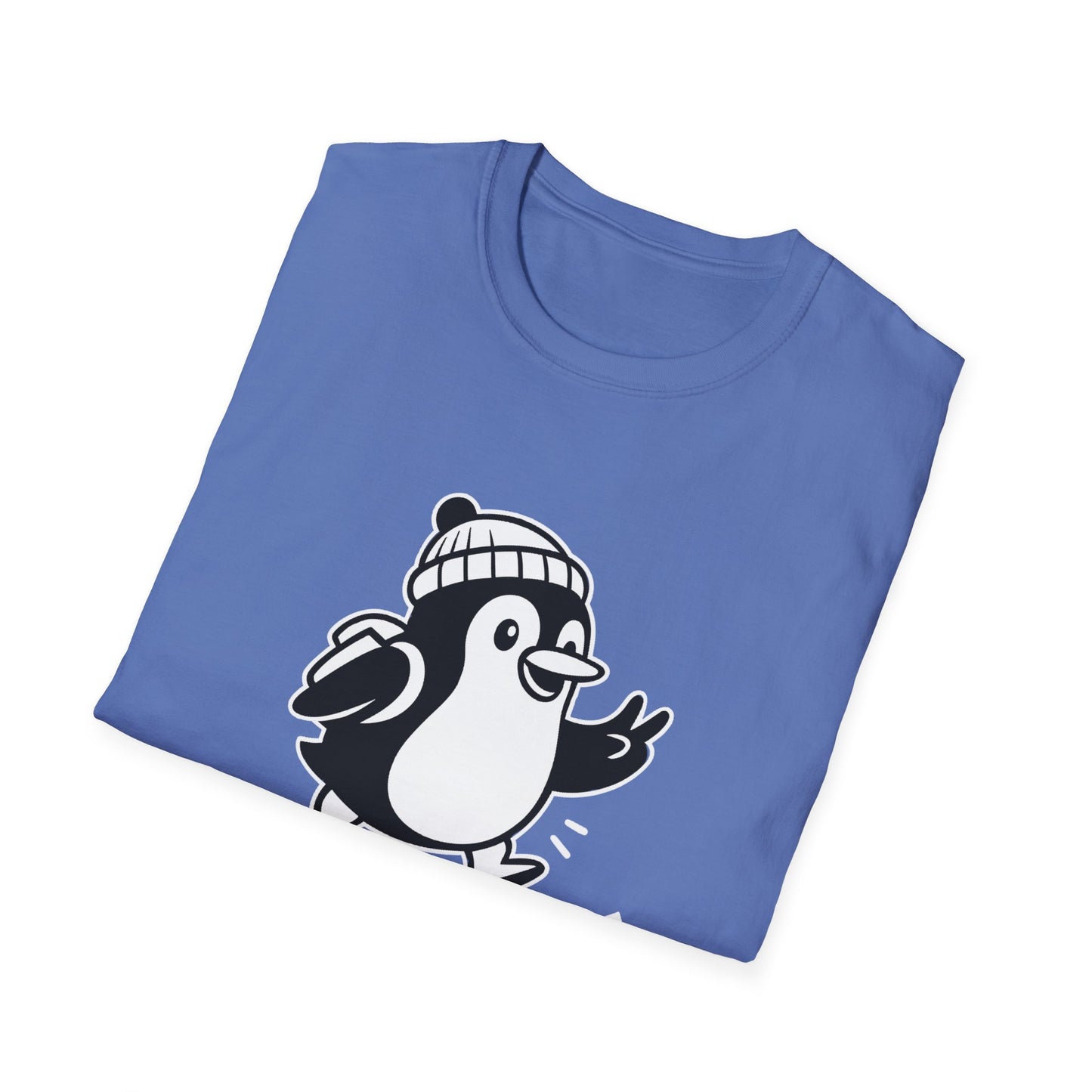 Penguin T-Shirt - 'Just Wingin' It' Softstyle Tee