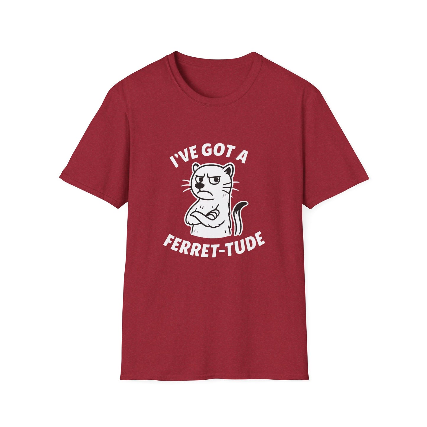 Ferret T-Shirt - 'I've Got a Ferret-Tude' Softstyle Tee