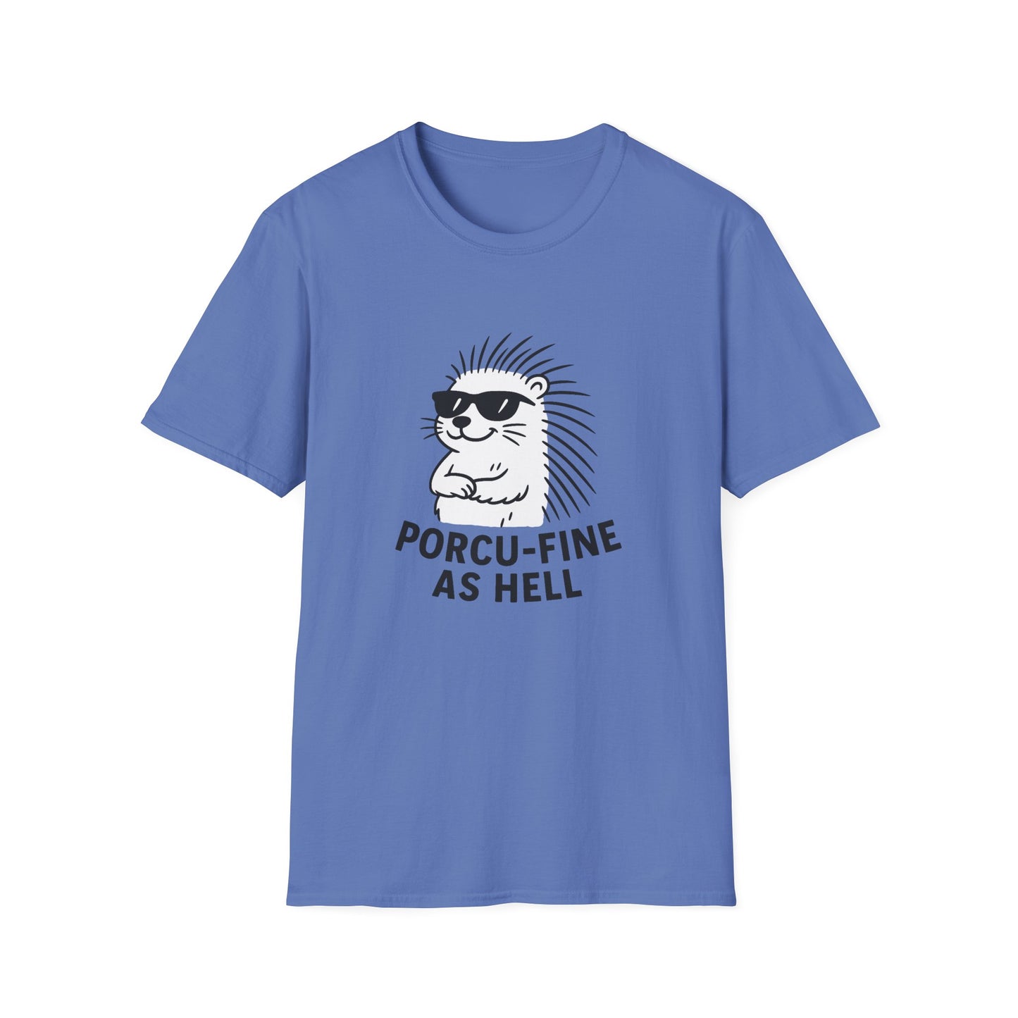 Porcupine T-Shirt - 'Porcu-Fine' Softstyle Tee