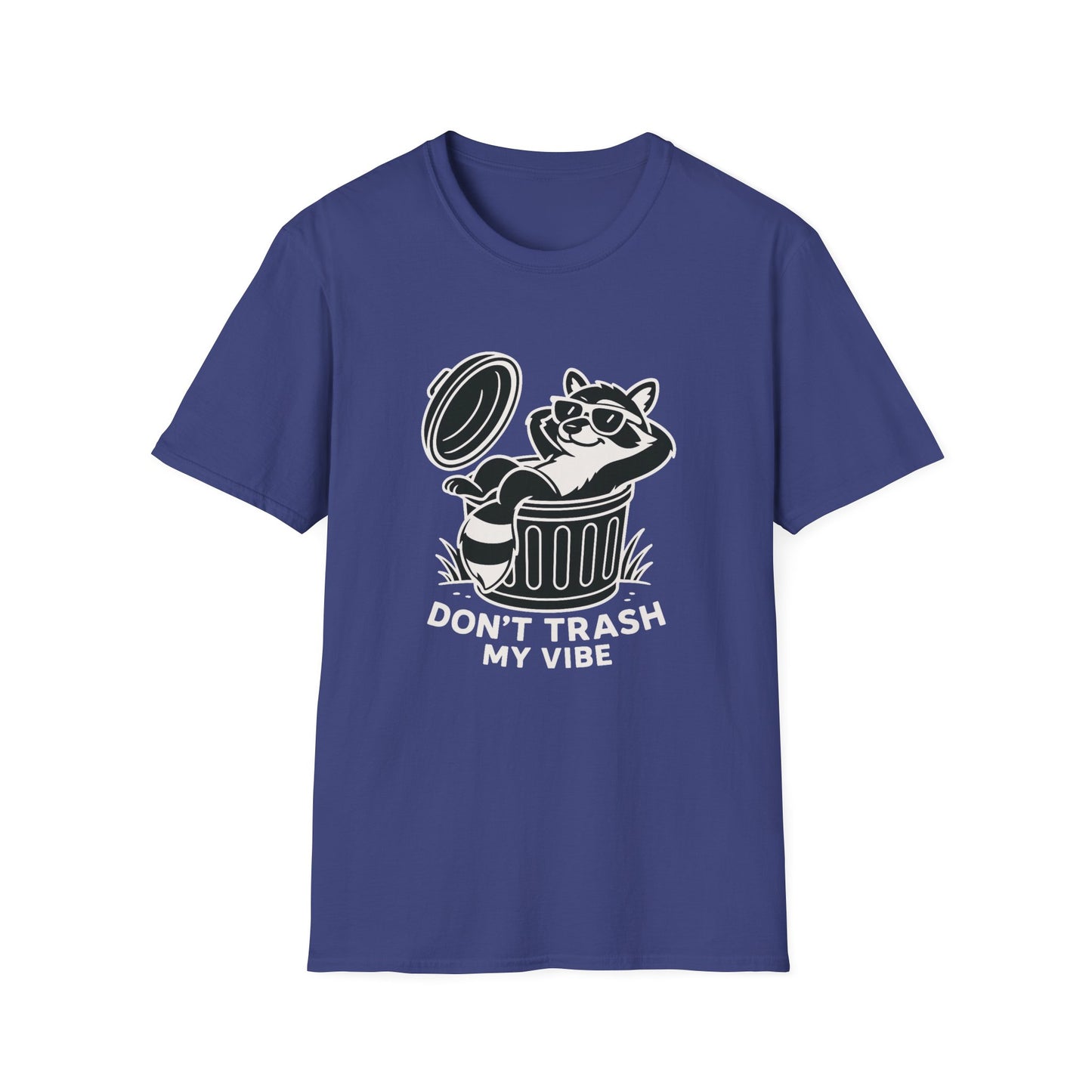 Racoon T-Shirt - 'Don't Trash My Vibe' Softstyle Tee
