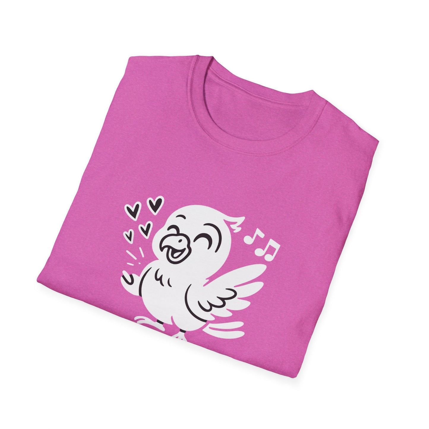 Bird T-Shirt - 'Talk Biiirdy To Me' Softstyle Tee