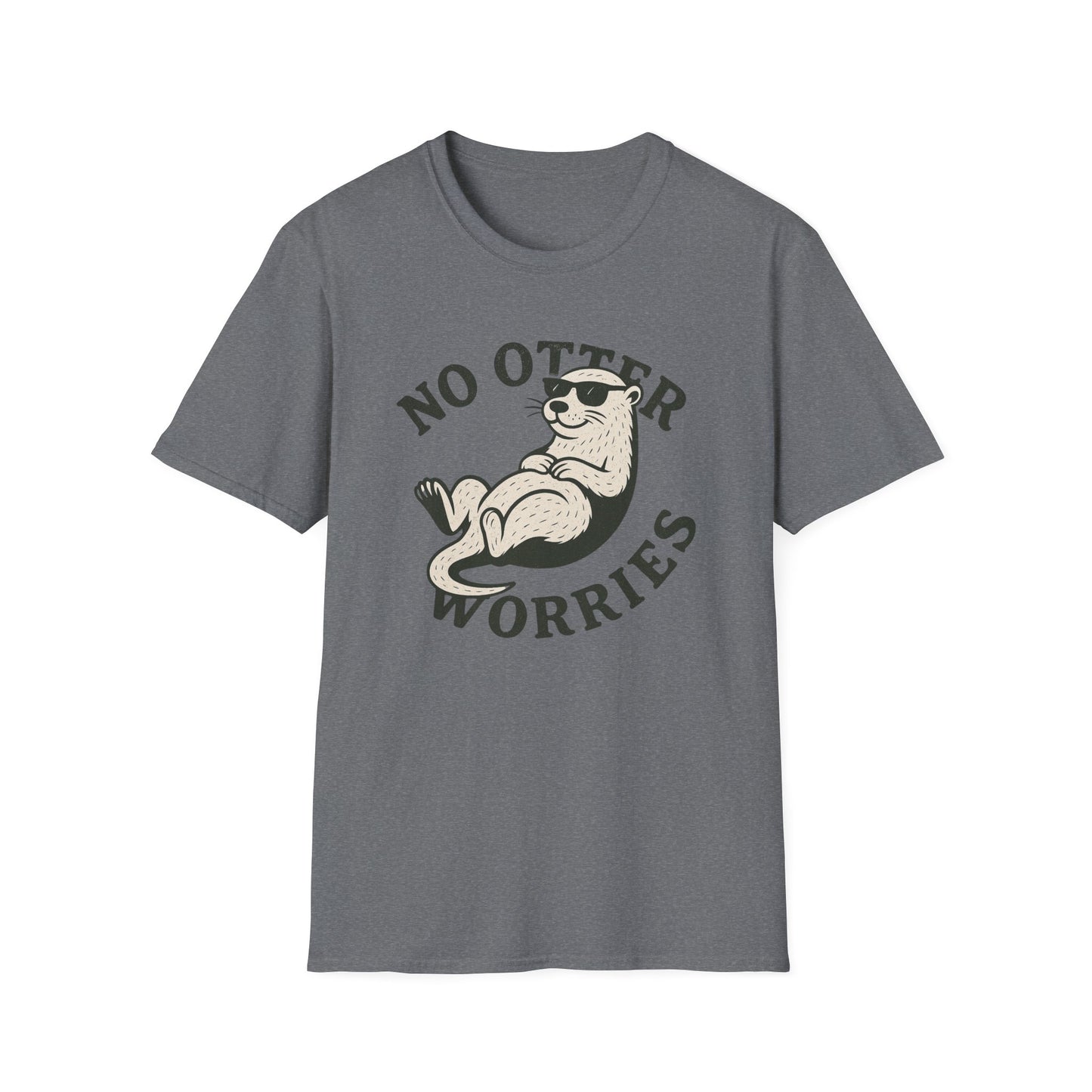Otter T-Shirt - 'No Otter Worries' Softstyle Tee