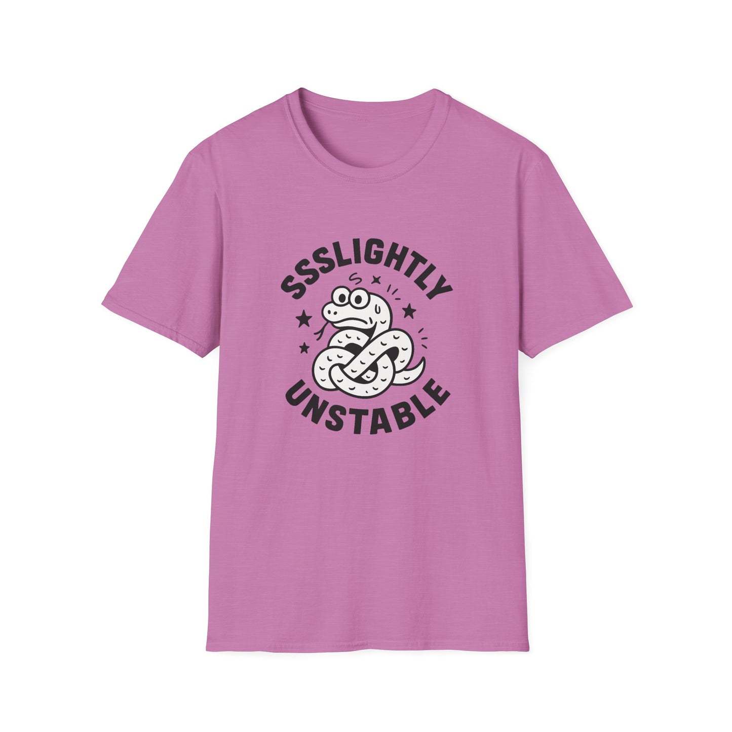 Slightly Unstable T-Shirt, Unisex Tee, Funny Graphic Shirt, Casual Wear, Gift for Friends, Quirky Fashion Statement