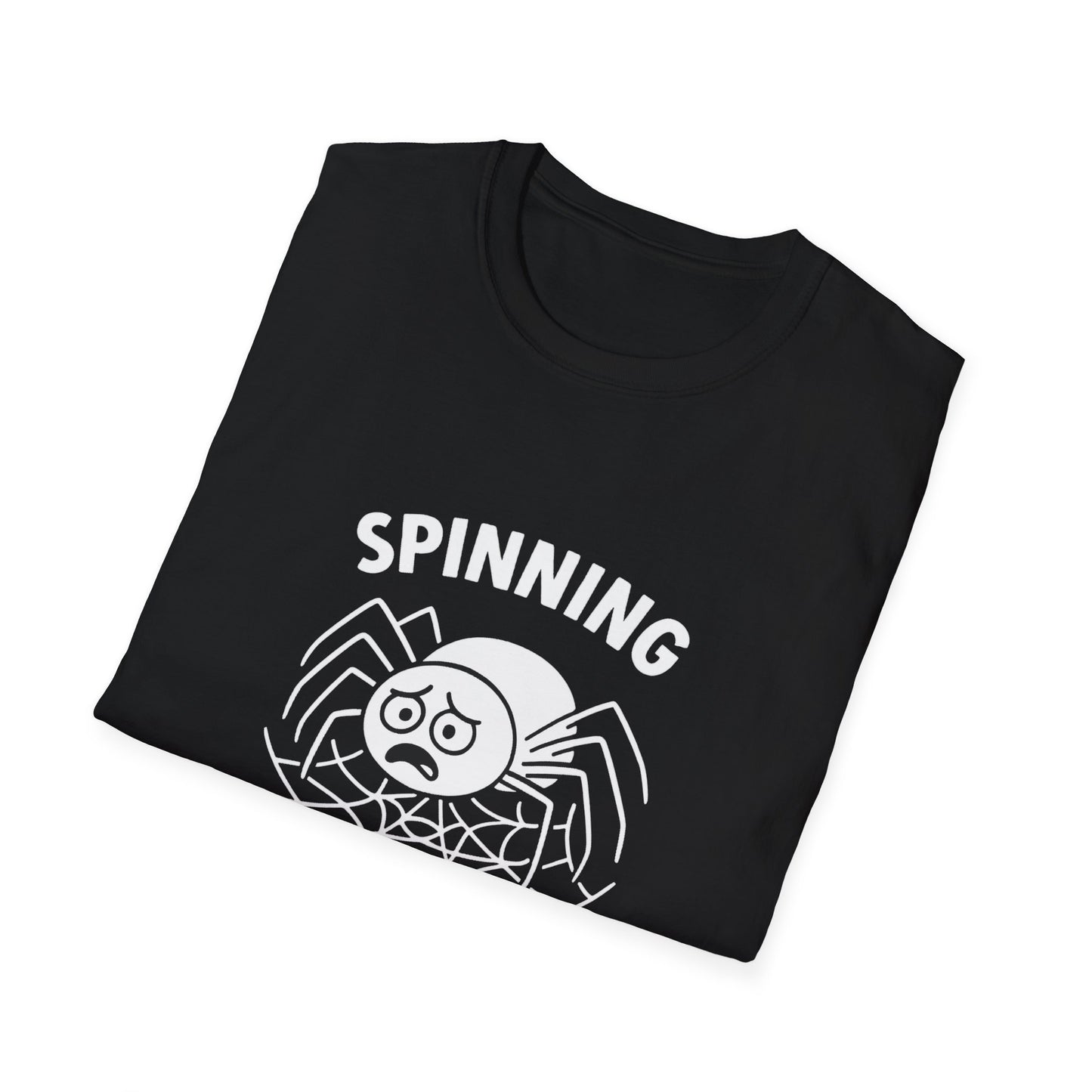 Spider T-Shirt - 'Spinning Out of Control' Softstyle Tee