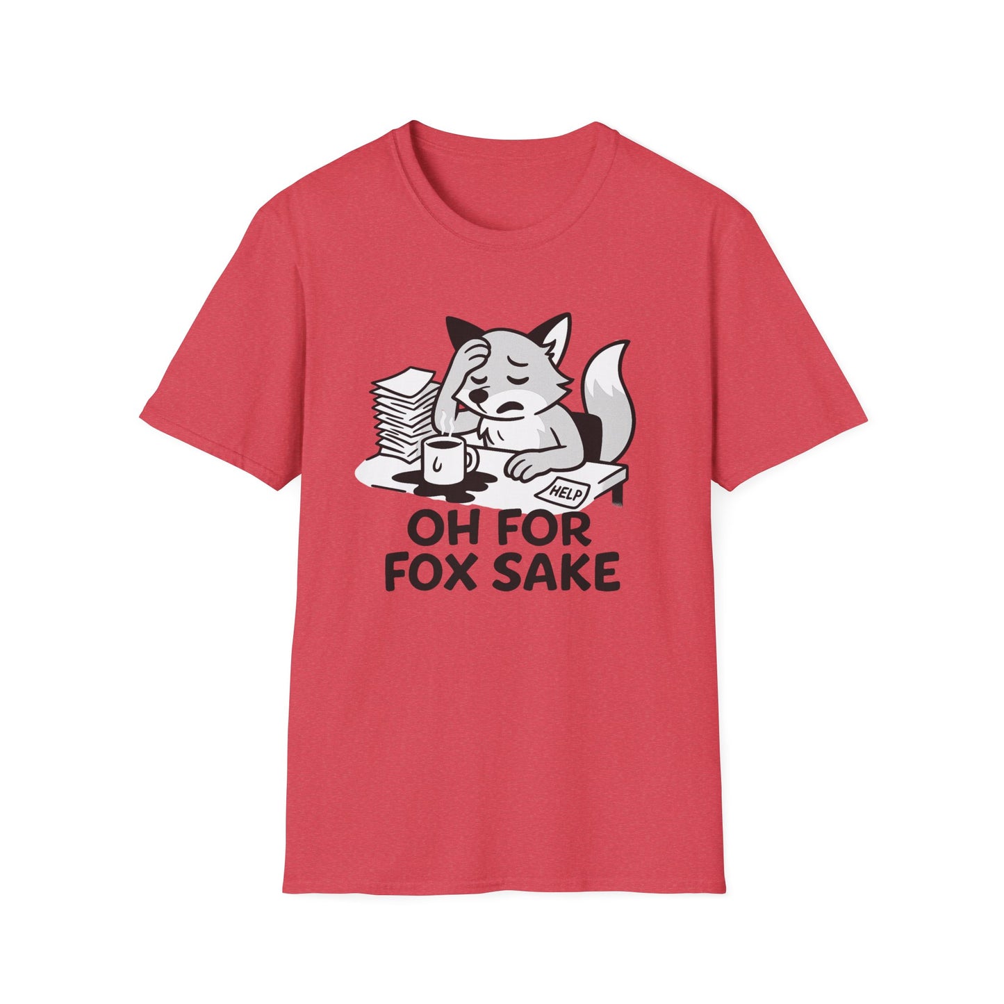 Fox T-Shirt - 'Oh For Fox Sake' Softstyle Tee