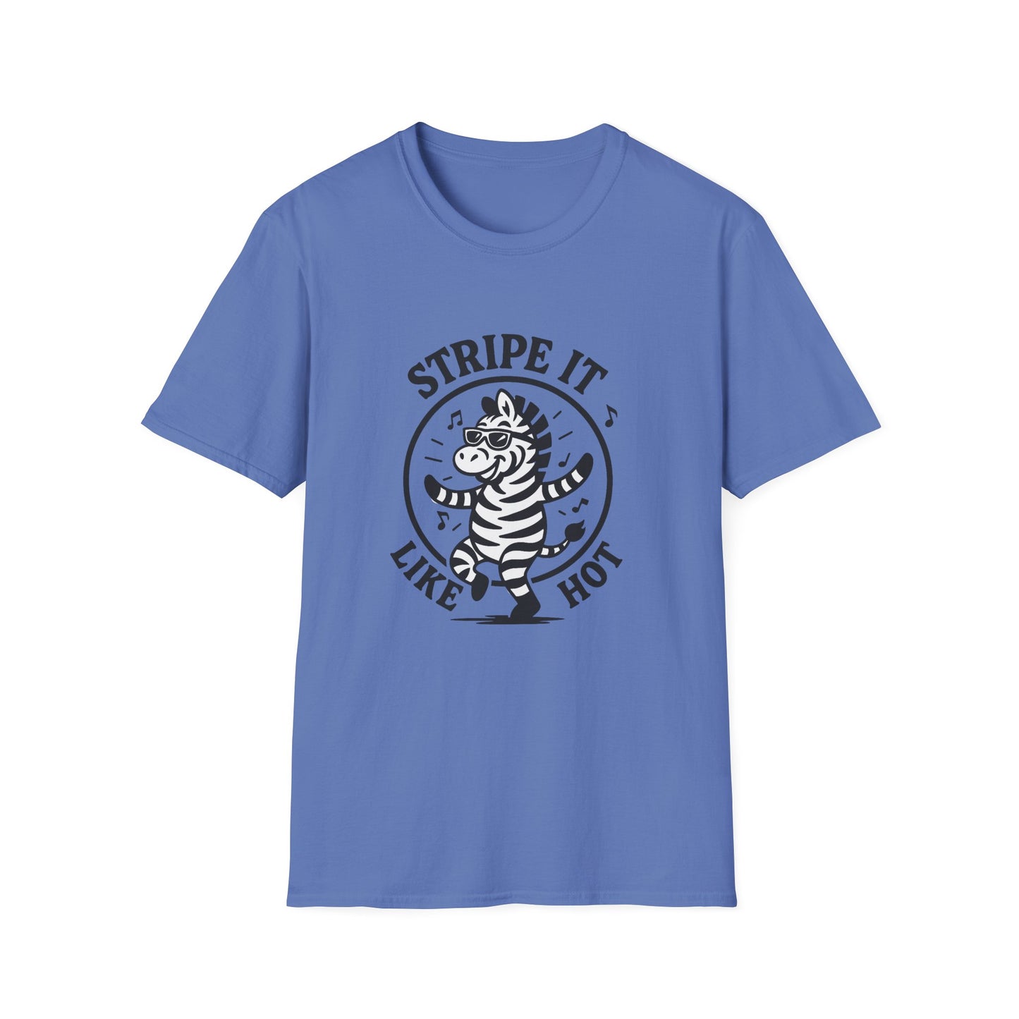 Zebra T-Shirt - 'Stripe It Like Hot' Softstyle Tee