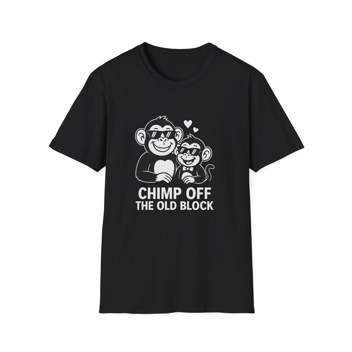 Monkey T-Shirt - 'Chimp Off the Old Block' Softstyle Tee