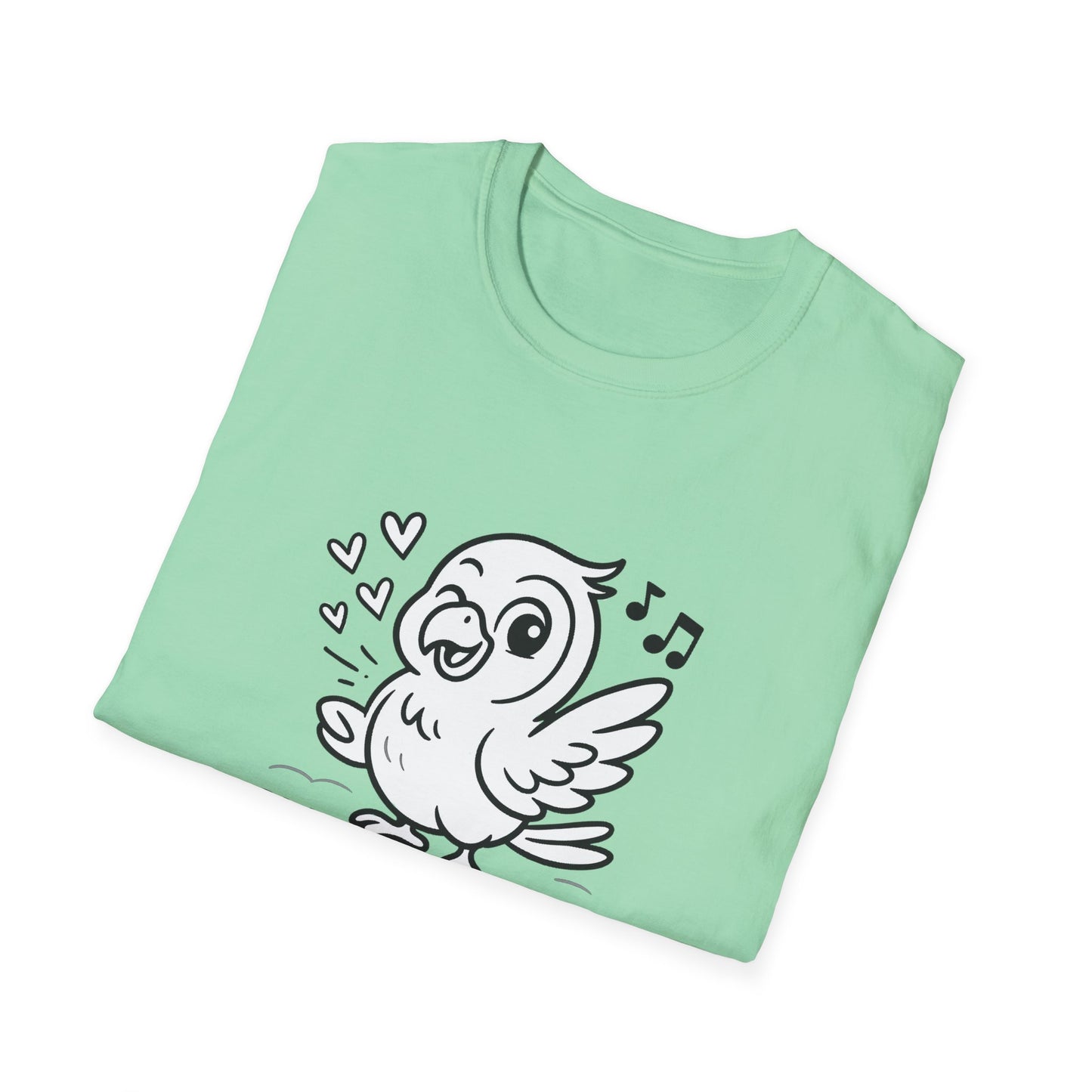 Bird T-Shirt - 'Talk Biiirdy To Me' Softstyle Tee