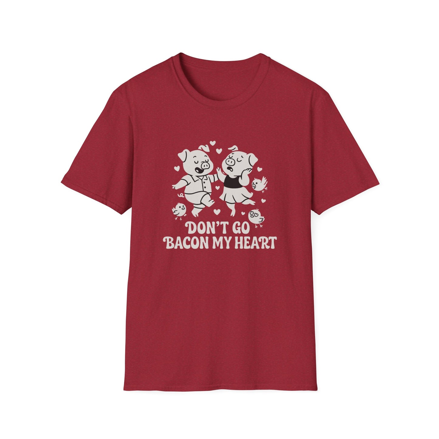 Pig T-Shirt - 'Don't Go Bacon My Heart' Softstyle Tee