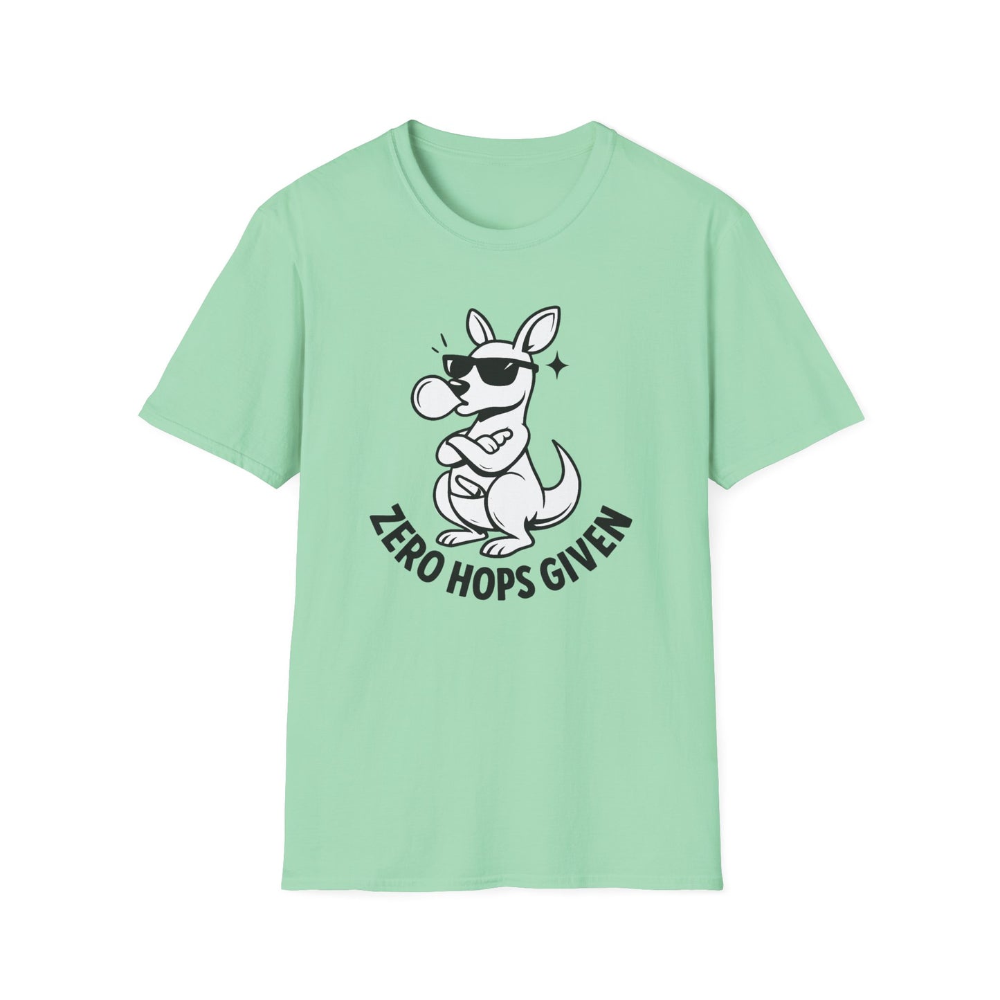 Kangaroo T-shirt - 'Zero Hops Given Tee' Softstyle Tee