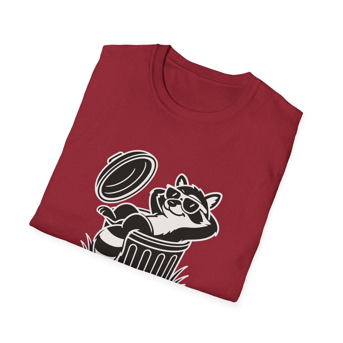 Racoon T-Shirt - 'Don't Trash My Vibe' Softstyle Tee