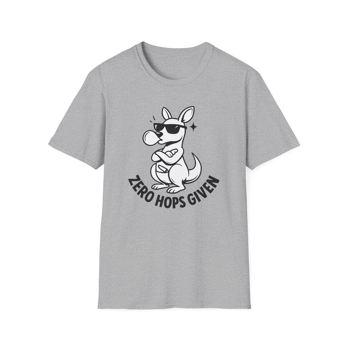 Kangaroo T-shirt - 'Zero Hops Given Tee' Softstyle Tee