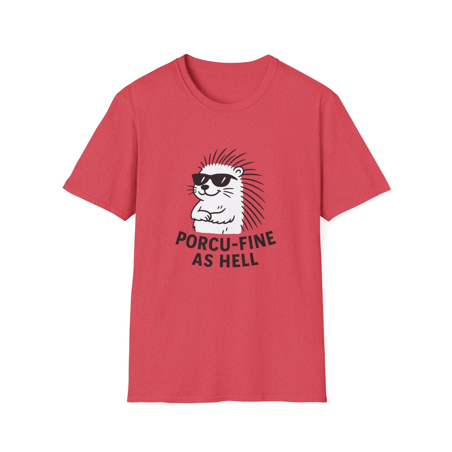 Porcupine T-Shirt - 'Porcu-Fine' Softstyle Tee