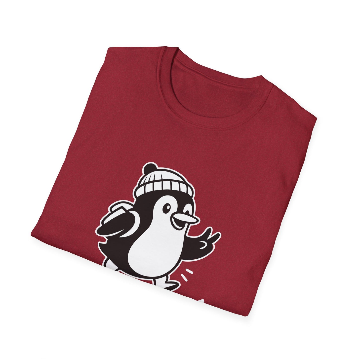 Penguin T-Shirt - 'Just Wingin' It' Softstyle Tee