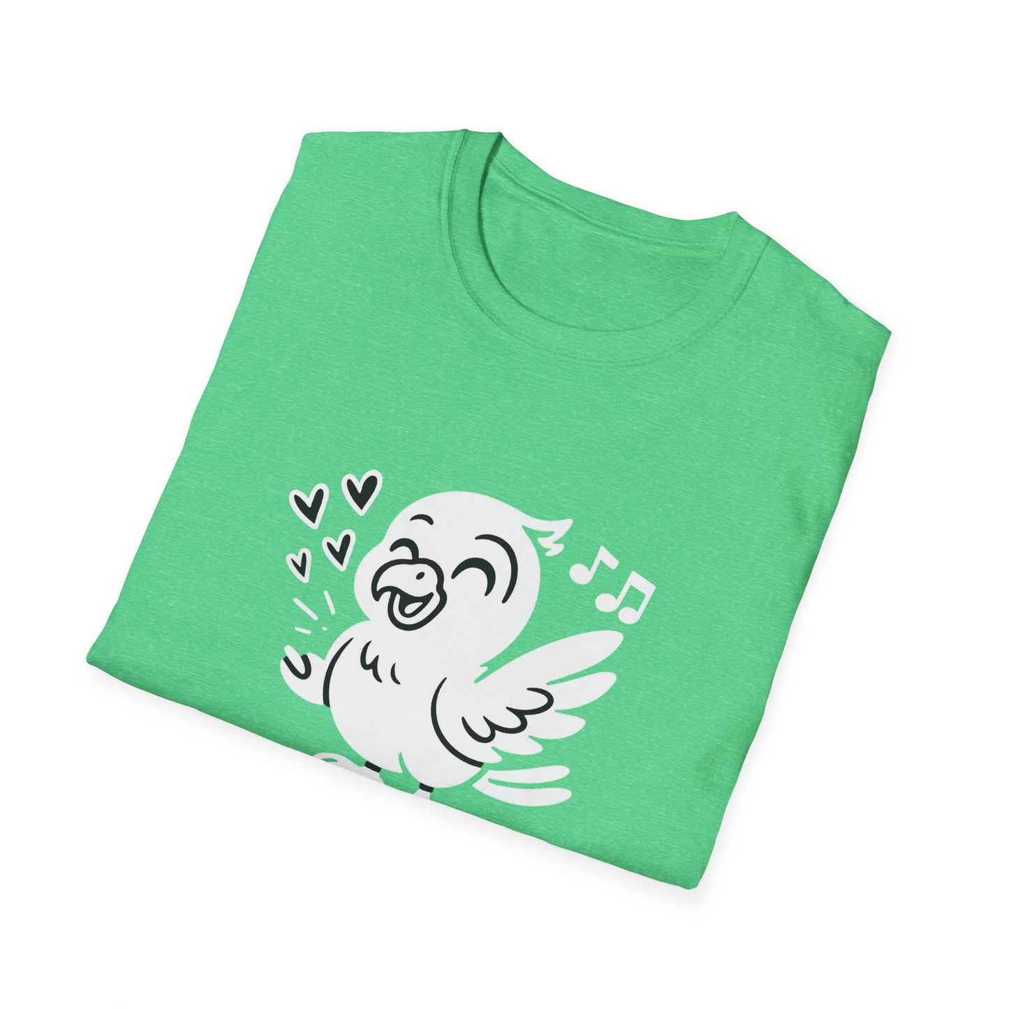 Bird T-Shirt - 'Talk Biiirdy To Me' Softstyle Tee