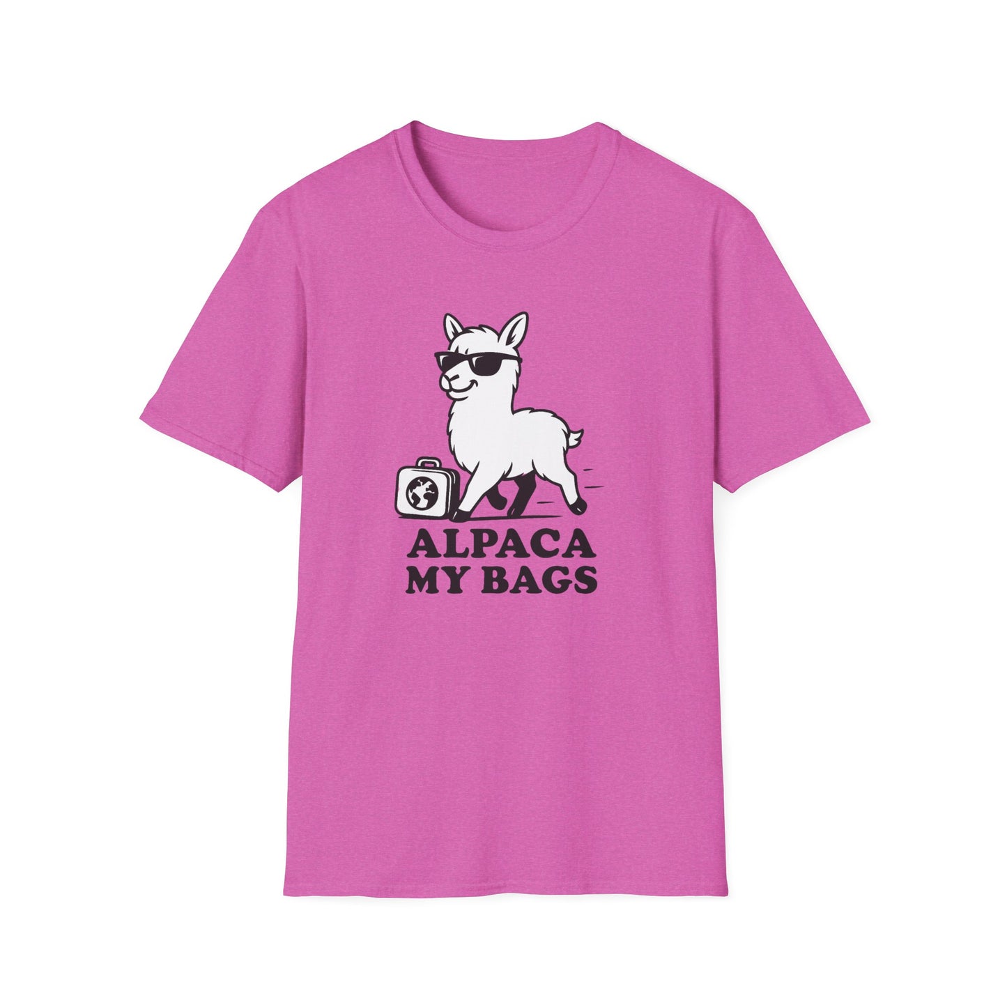 Alpaca T-Shirt - 'Alpaca My Bags' Softstyle Tee