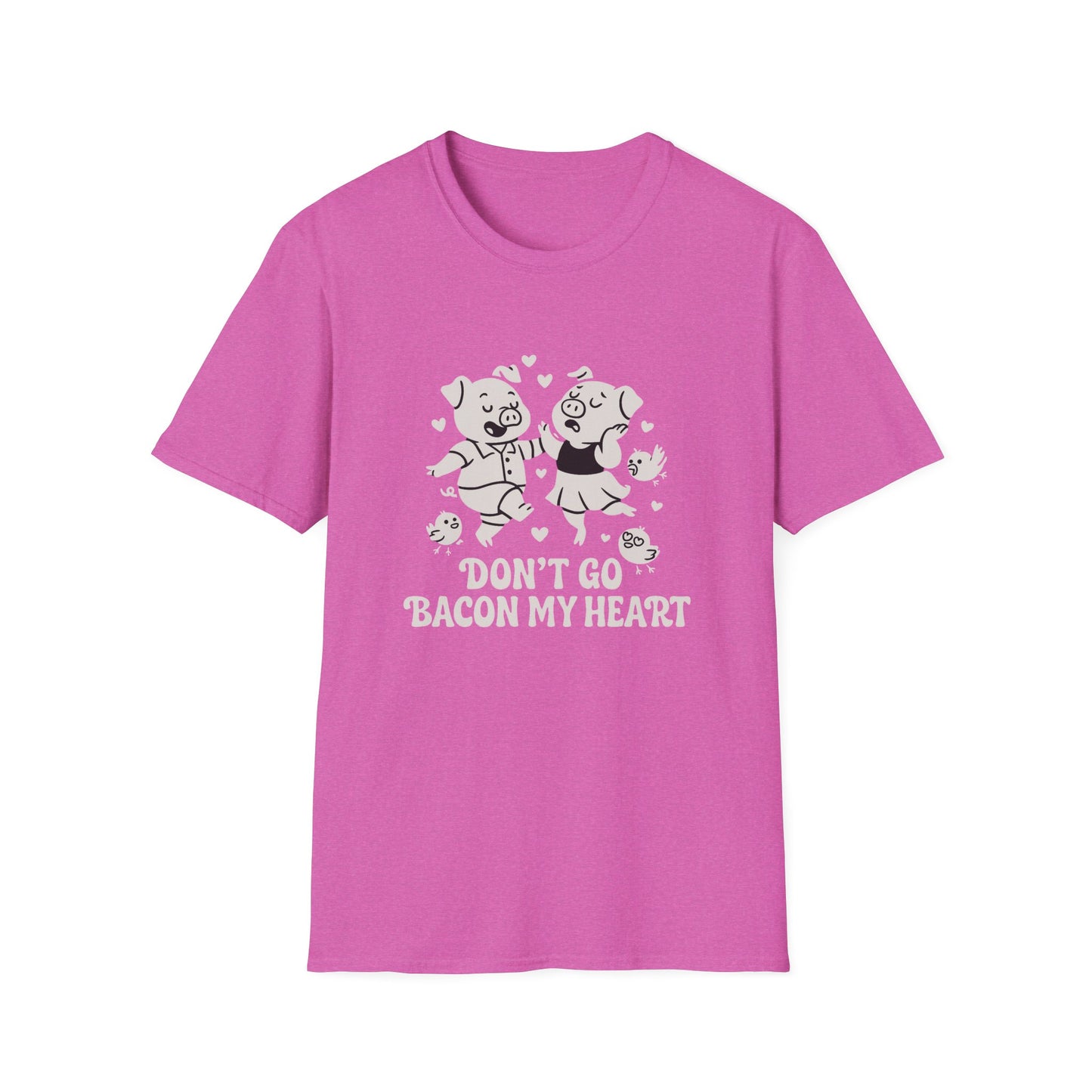 Pig T-Shirt - 'Don't Go Bacon My Heart' Softstyle Tee