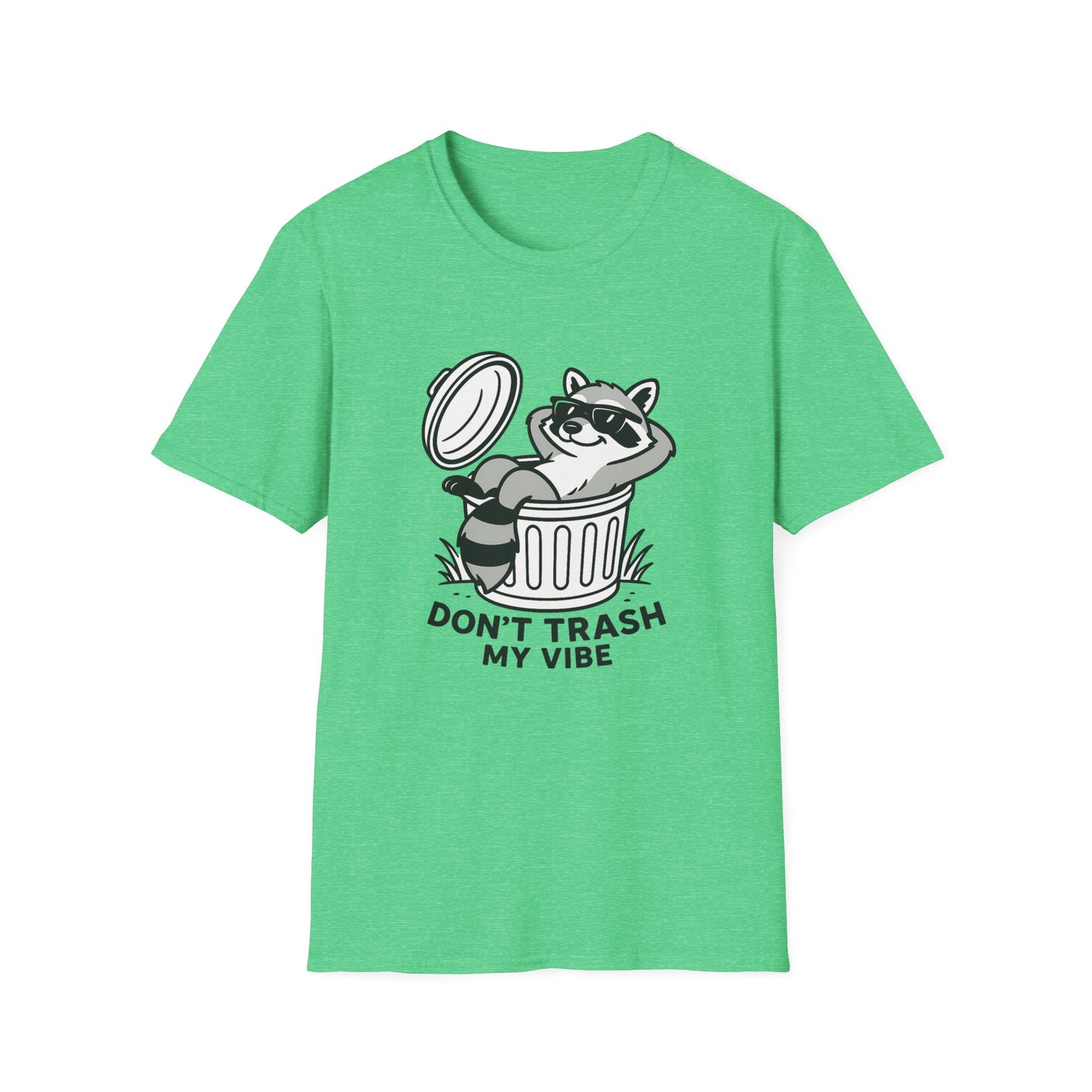 Racoon T-Shirt - 'Don't Trash My Vibe' Softstyle Tee