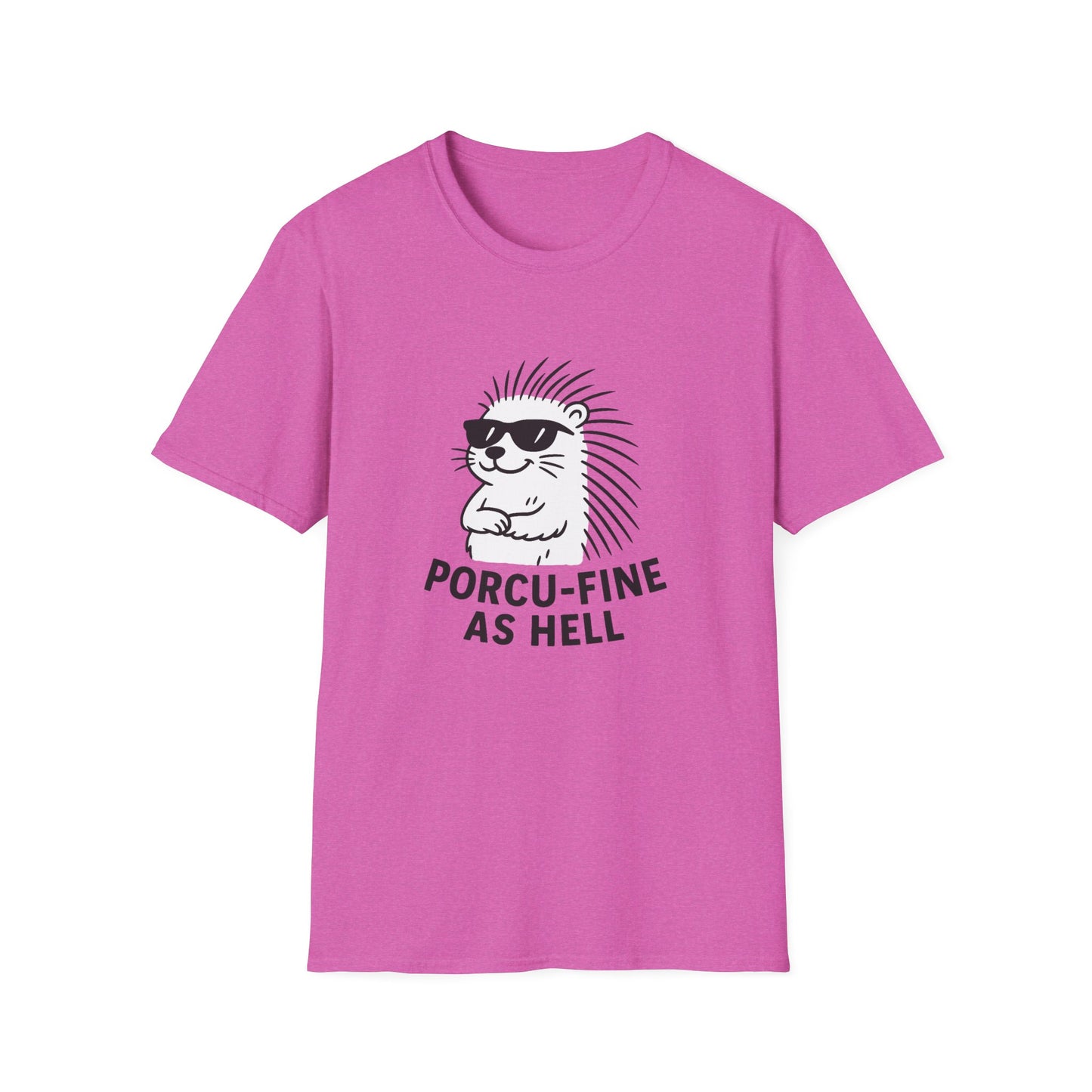 Porcupine T-Shirt - 'Porcu-Fine' Softstyle Tee
