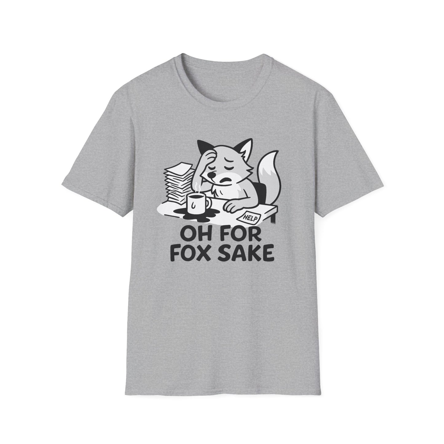 Fox T-Shirt - 'Oh For Fox Sake' Softstyle Tee