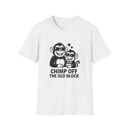 Monkey T-Shirt - 'Chimp Off the Old Block' Softstyle Tee