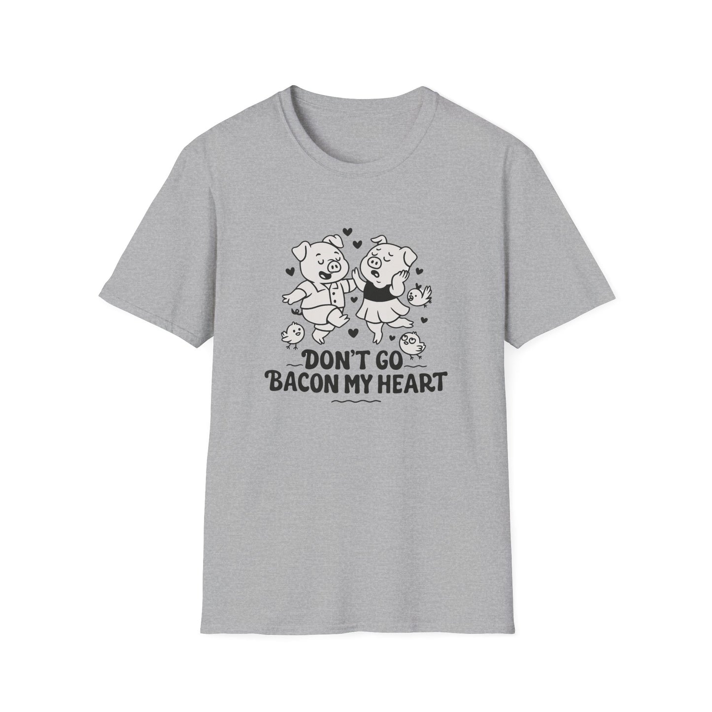 Pig T-Shirt - 'Don't Go Bacon My Heart' Softstyle Tee