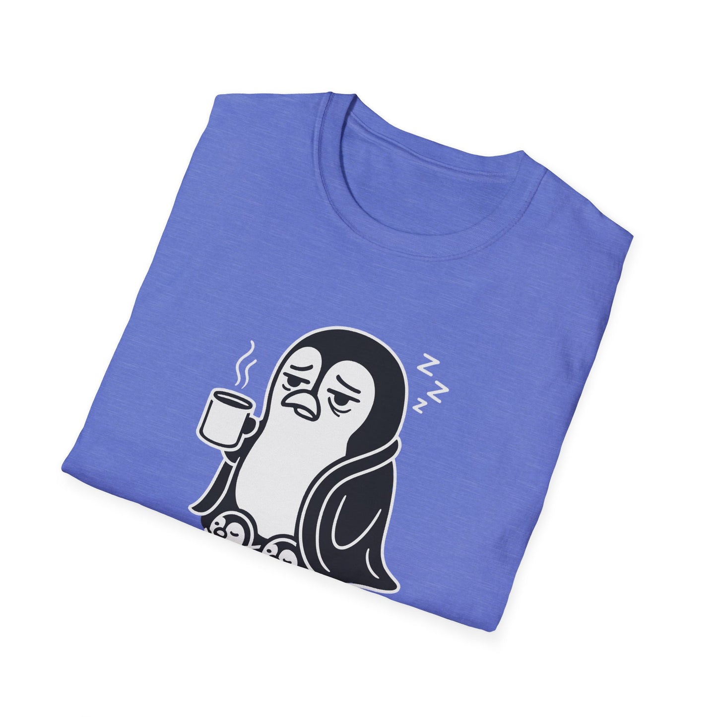 Penguin T-Shirt - 'Waddle I Do Without Coffee?' Softstyle Tee