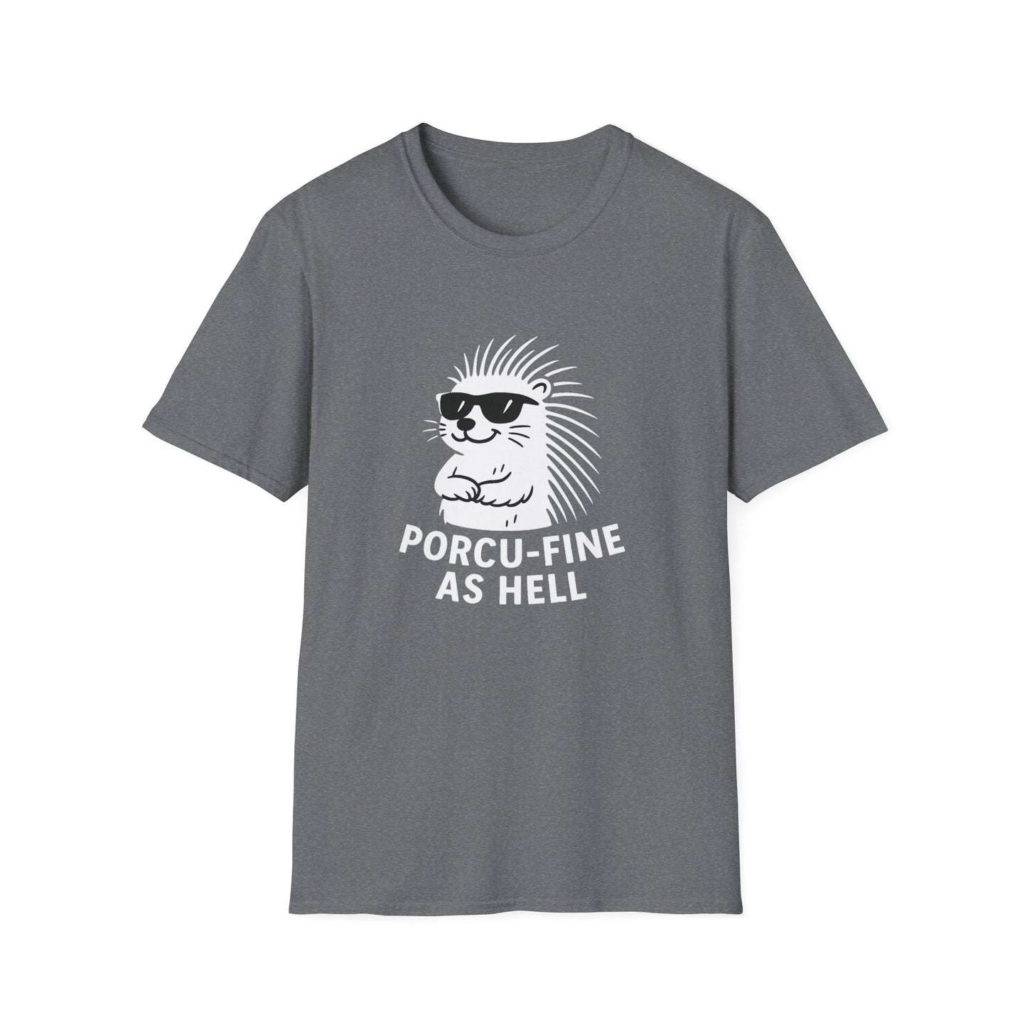Porcupine T-Shirt - 'Porcu-Fine' Softstyle Tee