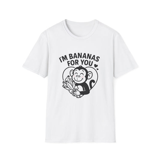 Monkey T-Shirt - 'I'm Bananas For You' Softstyle Tee