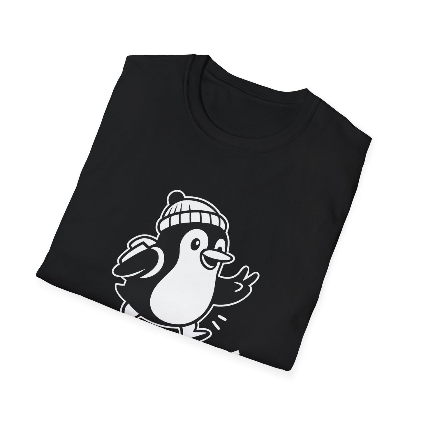 Penguin T-Shirt - 'Just Wingin' It' Softstyle Tee