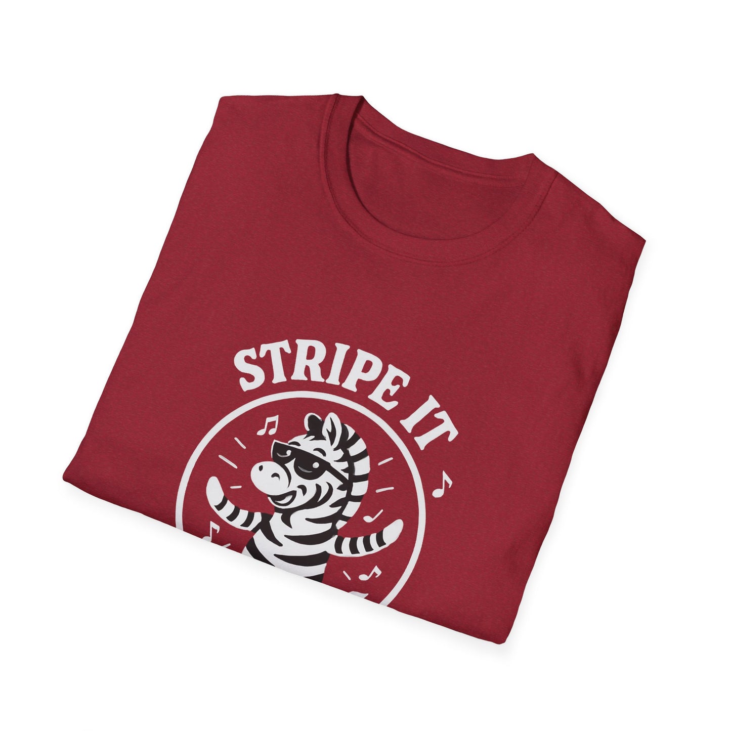 Zebra T-Shirt - 'Stripe It Like Hot' Softstyle Tee