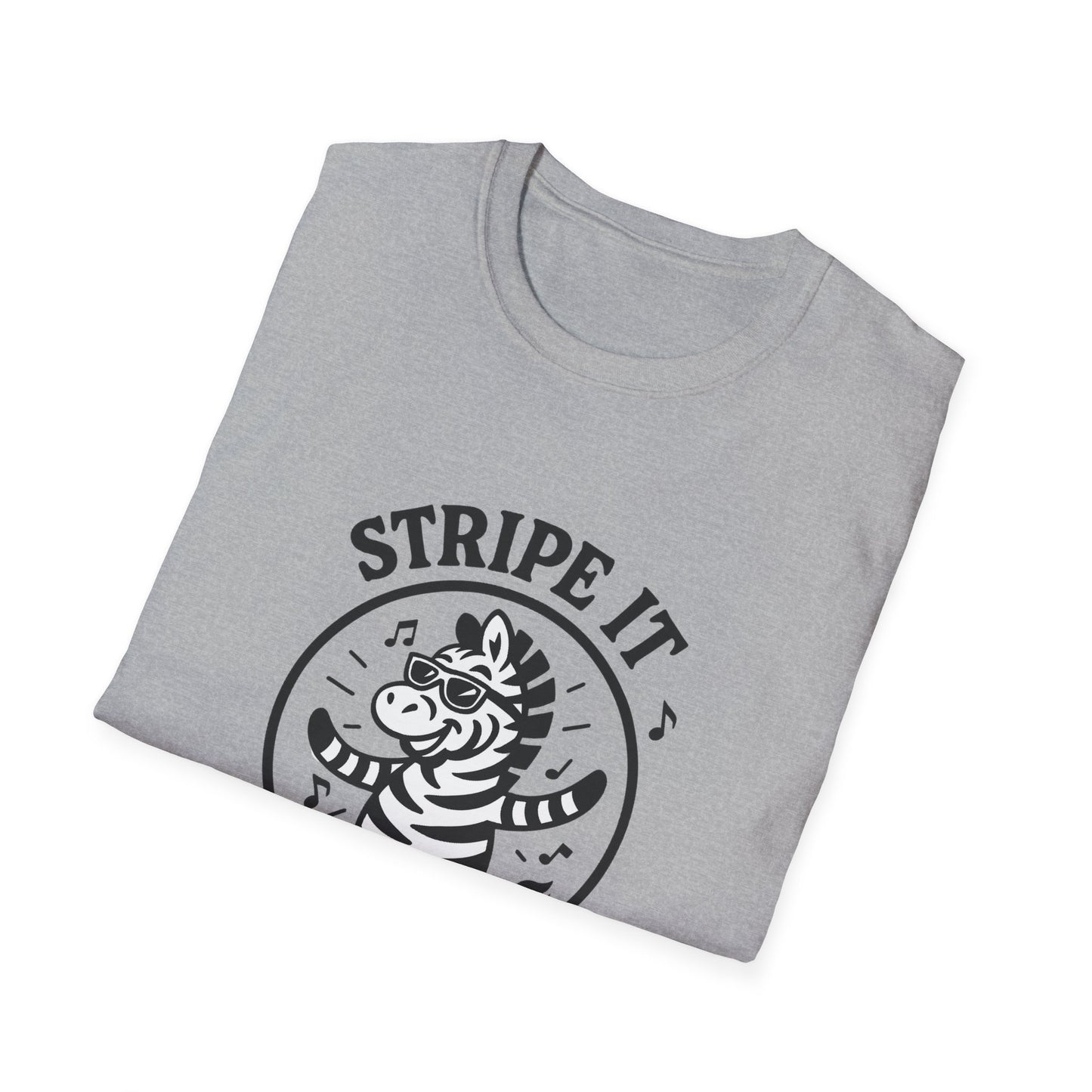 Zebra T-Shirt - 'Stripe It Like Hot' Softstyle Tee