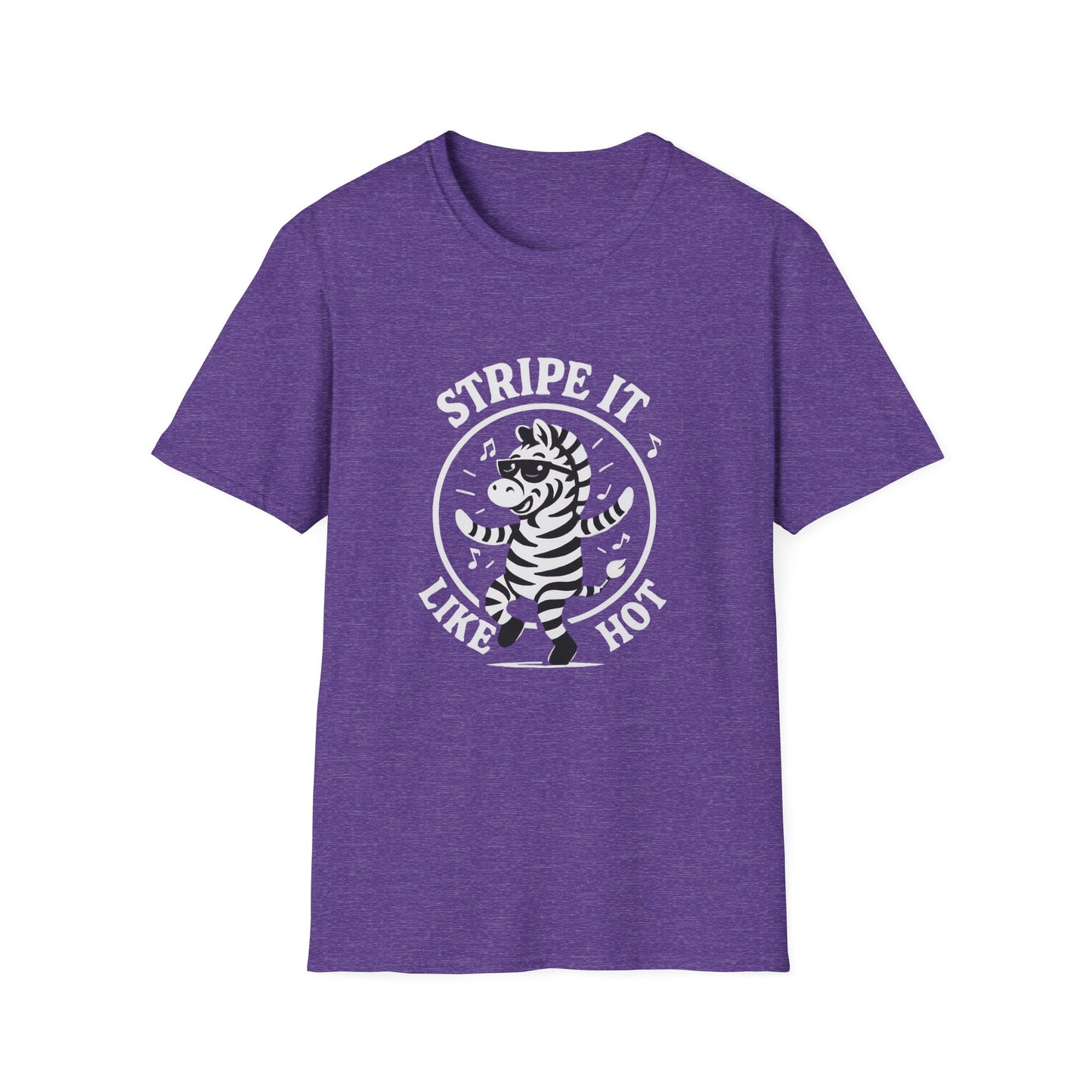 Zebra T-Shirt - 'Stripe It Like Hot' Softstyle Tee